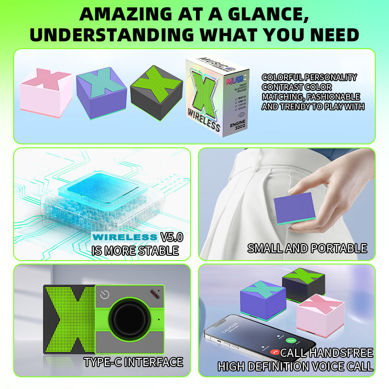 X1 Portable Bluetooth Speaker – Wireless, Deep Bass, Stereo Sound, Waterproof Design