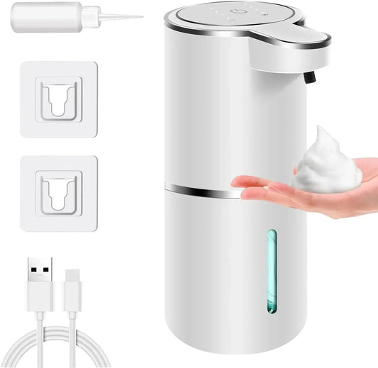 Automatic Foaming Soap Dispenser – 380ml Touchless, USB Rechargeable, 4-Level Adjustable