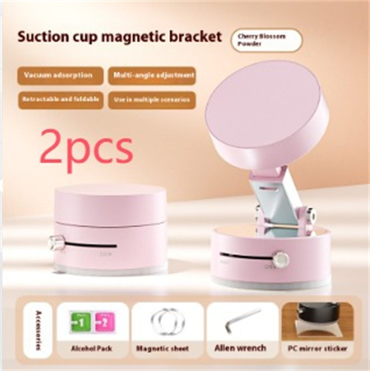 Foldable Magnetic Car Phone Holder – Strong Suction Cup, Hands-Free Mount for Smartphones