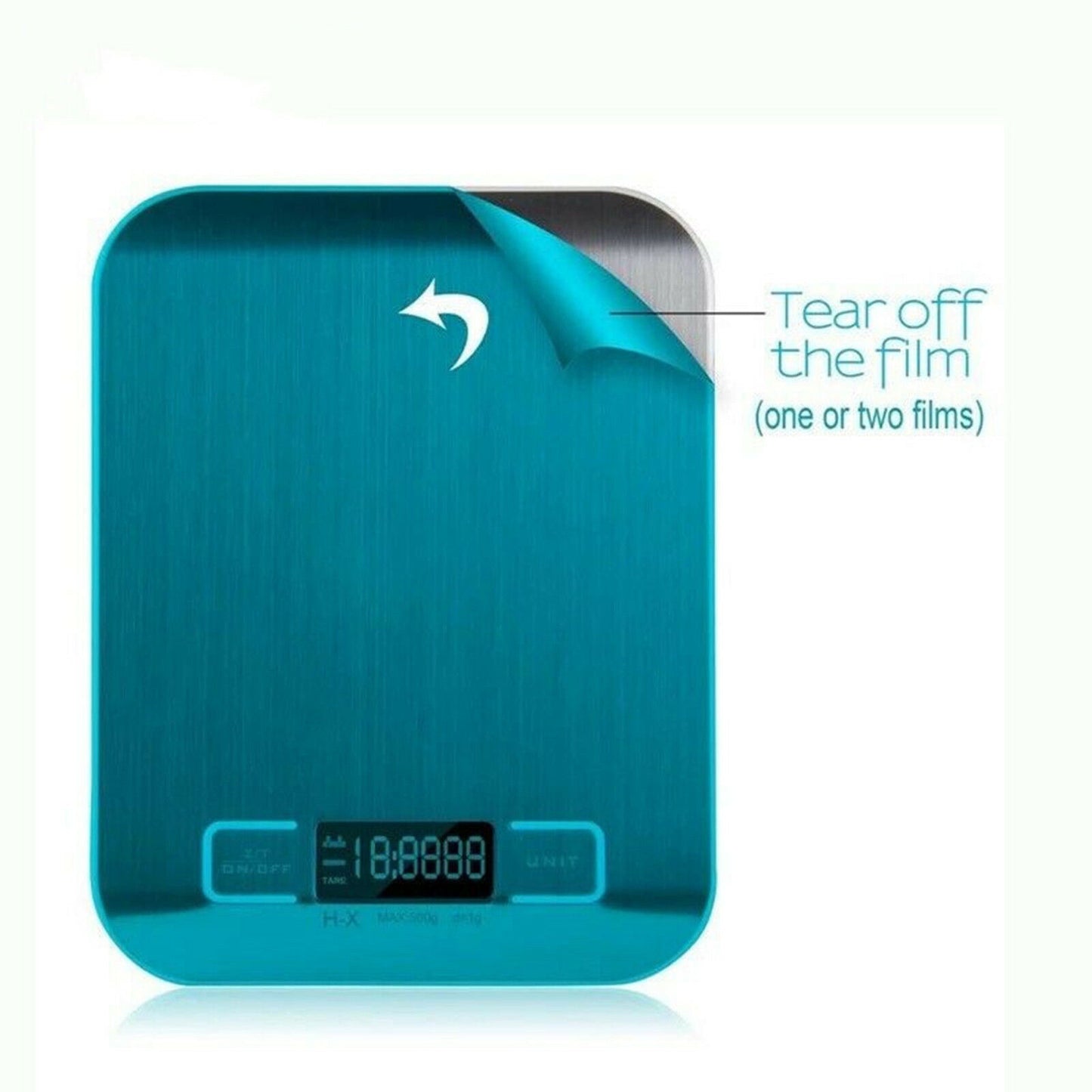 Digital Kitchen Food Scale – 5KG/11lb Stainless Steel Electronic Weighing Scale with LCD Display