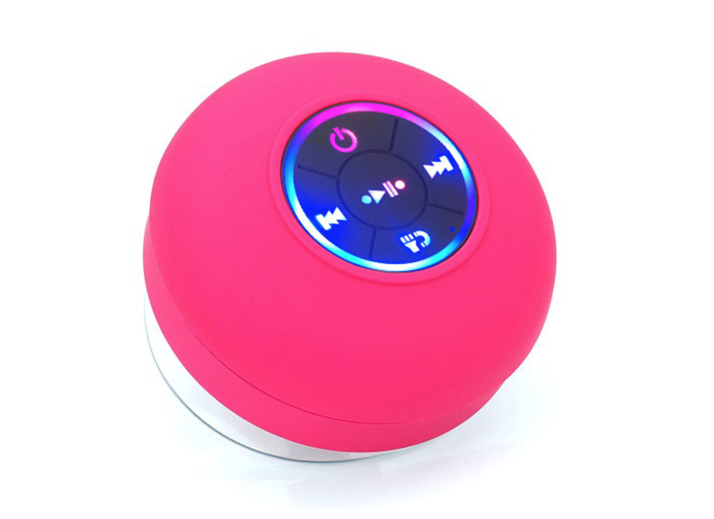 BTS07 Waterproof Bluetooth Speaker – Large Suction Cup, LED Light, Portable Wireless Audio