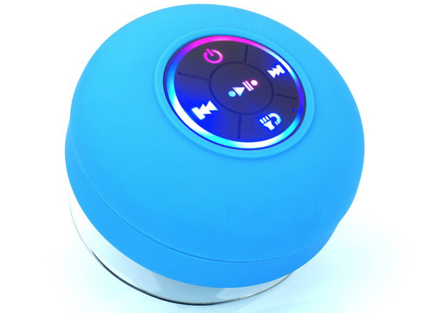 BTS07 Waterproof Bluetooth Speaker – Large Suction Cup, LED Light, Portable Wireless Audio