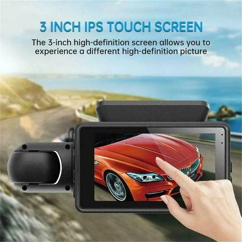 1080P Dual Lens Car DVR Dash Cam – Front & Inside Camera with G-Sensor