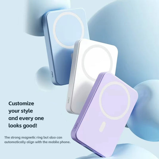 10000mAh Magnetic Power Bank – Portable Wireless Fast Charger with LED Display, 22.5W PD & MagSafe Battery Pack for iPhone 12/13/14/15 Series