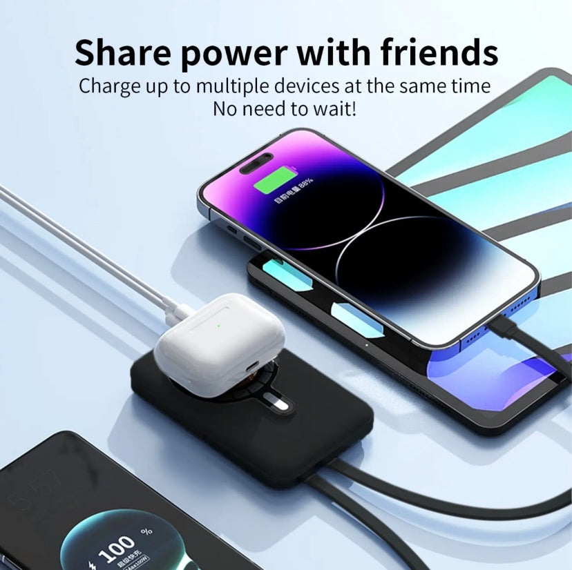 10000mAh Magnetic Power Bank – Portable Wireless Fast Charger with LED Display, 22.5W PD & MagSafe Battery Pack for iPhone 12/13/14/15 Series