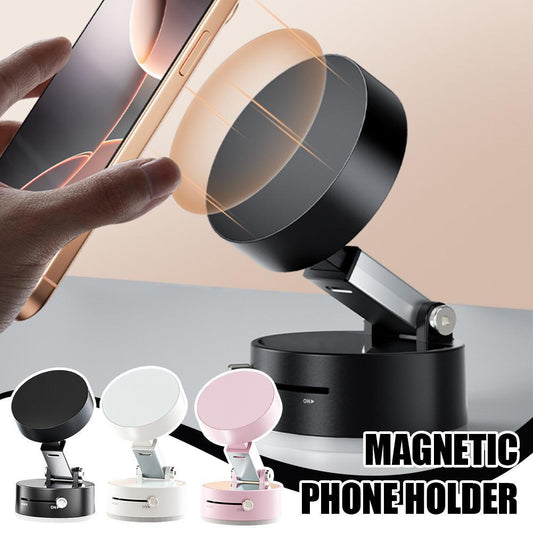 Foldable Magnetic Car Phone Holder – Strong Suction Cup, Hands-Free Mount for Smartphones