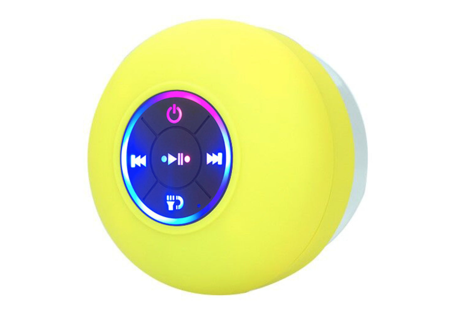 BTS07 Waterproof Bluetooth Speaker – Large Suction Cup, LED Light, Portable Wireless Audio