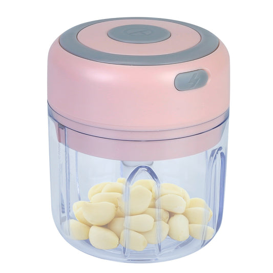 Mini Electric Garlic Chopper – Cordless 8.45oz Rechargeable Food Chopper for Vegetables & Meat
