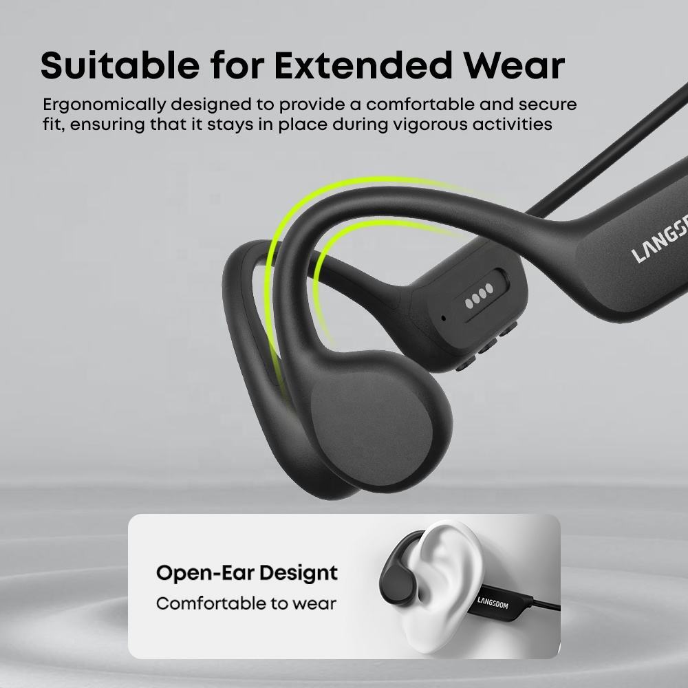 IPX8 Waterproof Swimming Headphones | Bluetooth Bone Conduction Earbuds with 32GB TF Card